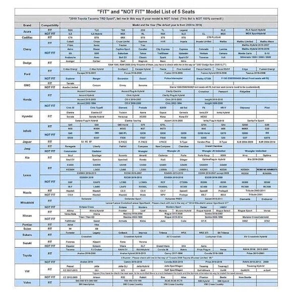 Universal Waterproof Leather Seat Covers, 2PC Black Set For Truck SUV Jeep Car - Picture 6 of 7